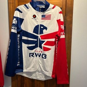 Pactimo Team  Red, White, and Blue Cycling Jersey
